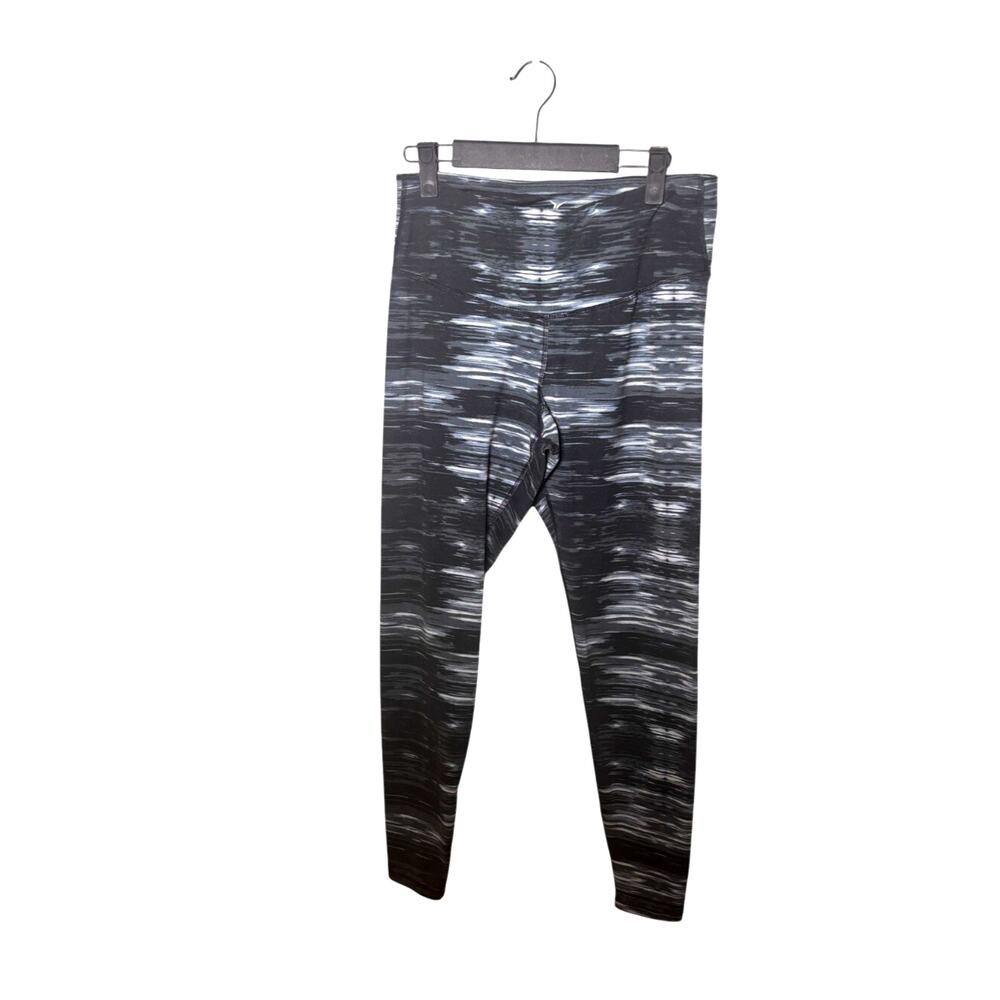 Old Navy Active Women's Black White Abstract Print Leggings Size L
